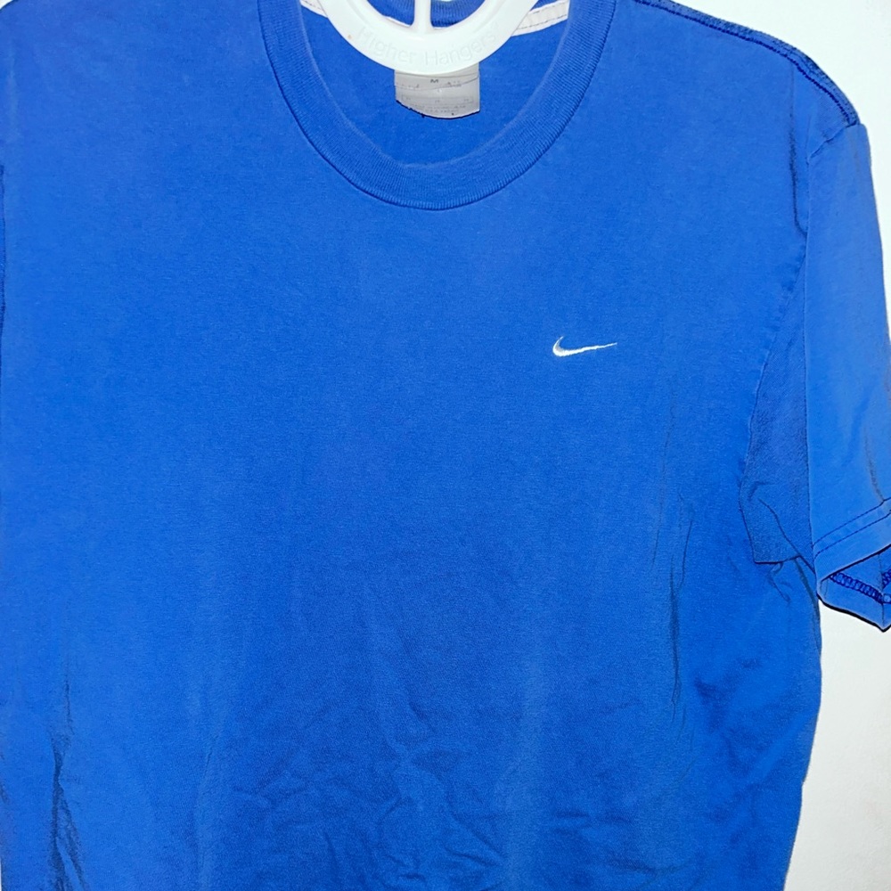 embroidered blue nike shirt medium